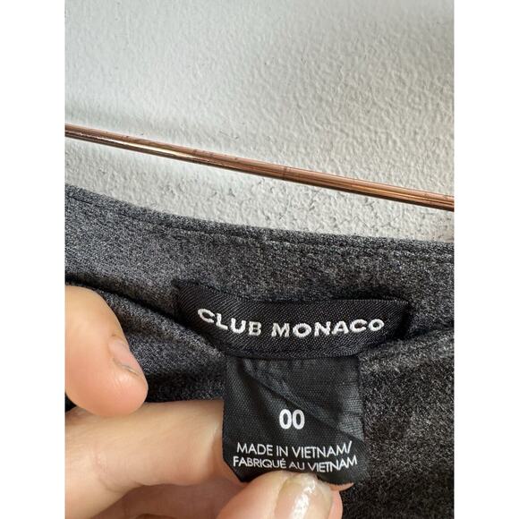 Club Monaco Wool Gray Pants Twee Classic Timeless Work Office Interview Rich 00 - Picture 2 of 5